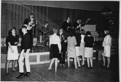 'The Weeds' at a record hop, 1966