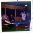 Big Al watches Skip playing pool, Chicago 1968